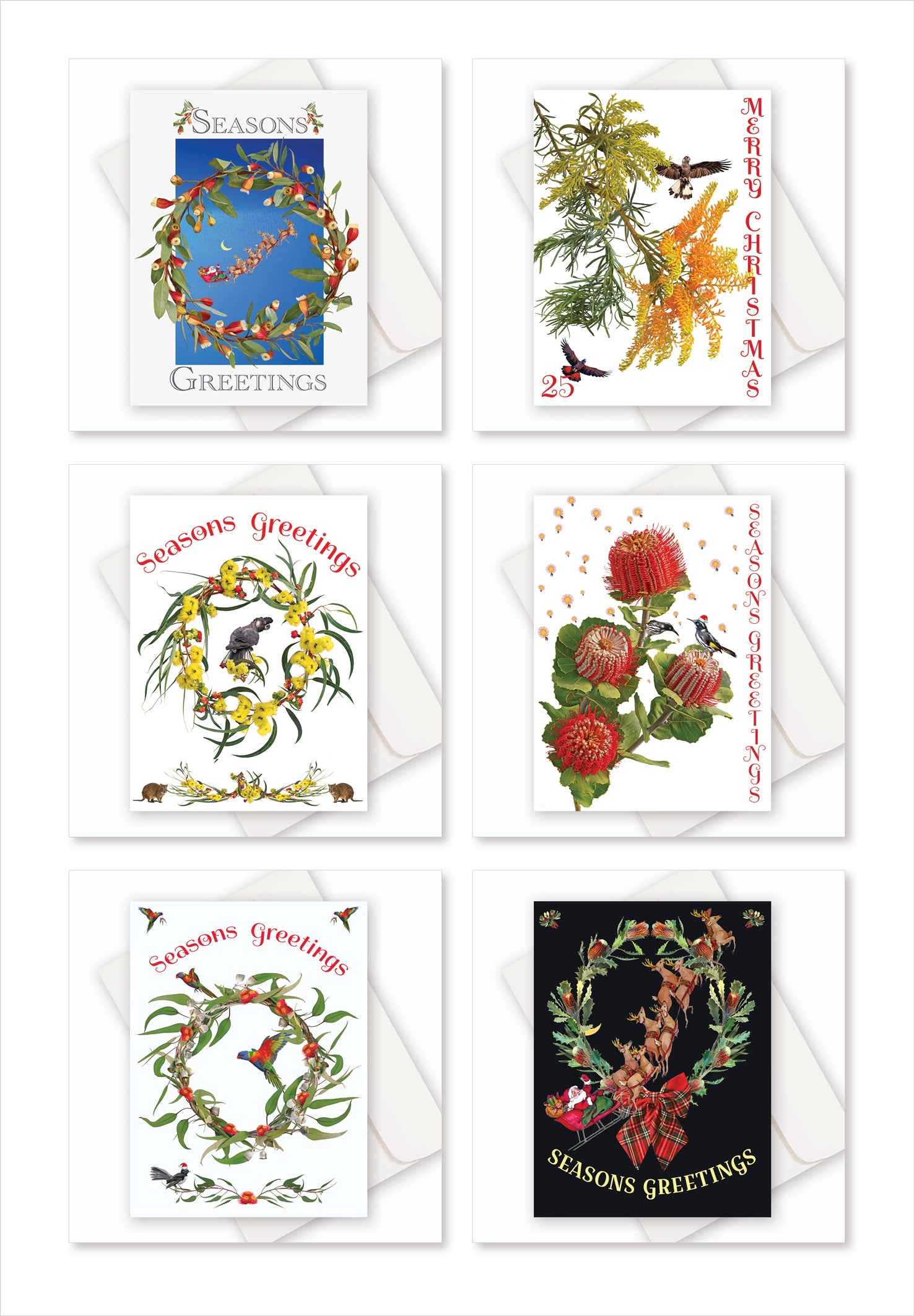 X016 Christmas pack : 6 designs.